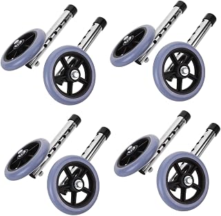 4pairs Replacement Walker Wheels Wear-Resistant Mute Wheels for Walking Easy Installation Compatible Walkers High-Strength Construction