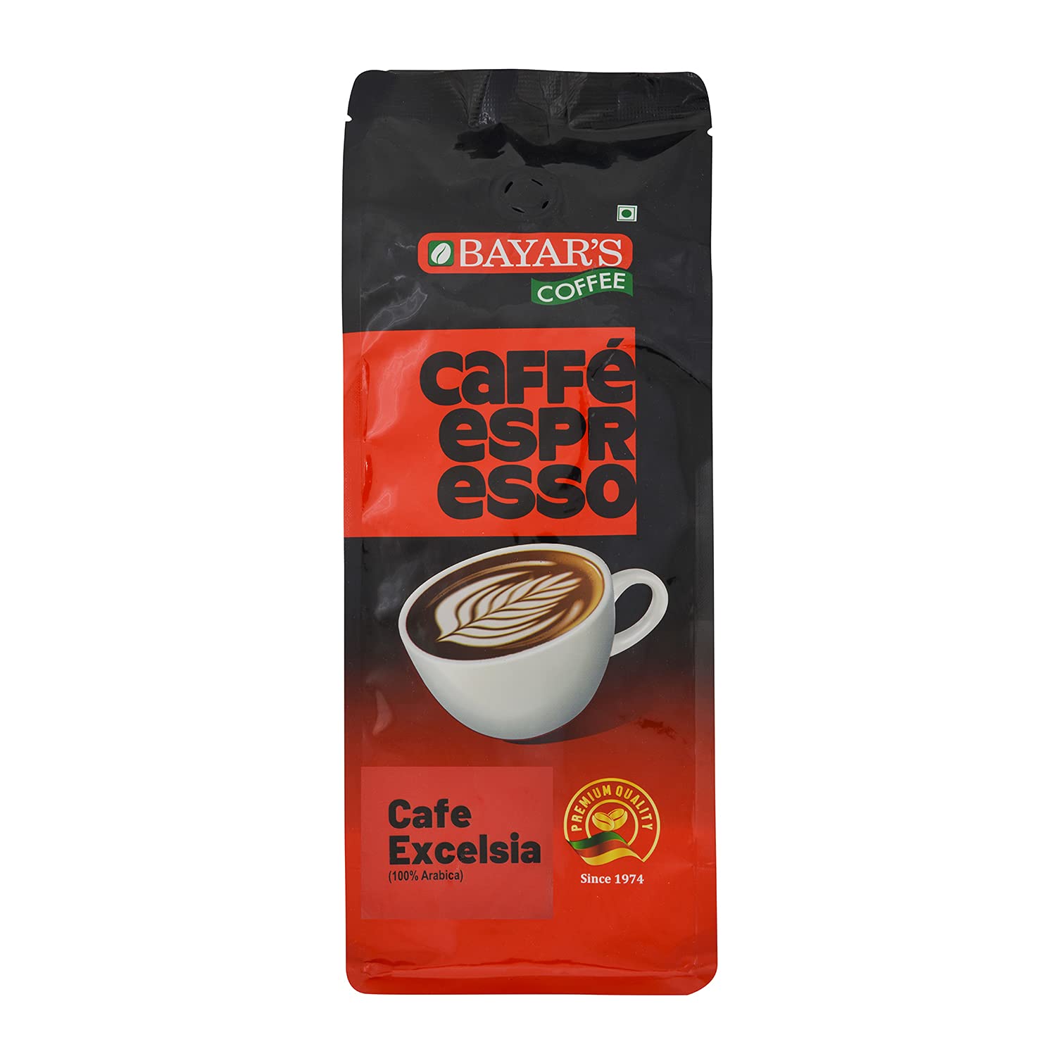 Sponsored Ad - Bayar's Coffee Caffe Espresso Excelsia 100% Coffee Beans Bag 500g | Authentic Blend with 100% Arabica | Freshly Roasted for Rich Aroma & Taste | Ideal for French Press & Espresso - Pack of 2