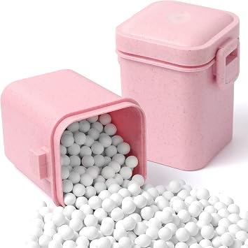 EIMMBD 2.2 LB Ceramic Pie Weights Baking Beans,10mm pie weights for Baking Blind Natural Reusable Pie Crust Weights with Wheat Straw Container Pink