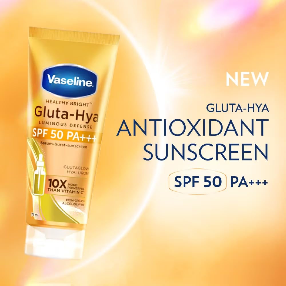 Vaselin'e Gluta-Hya Luminous Deffense Serum-Burst-Sunscreen SPF 50 PA+++ Sunscreen Lotion (175ml) by Sell n Ship - Image 3