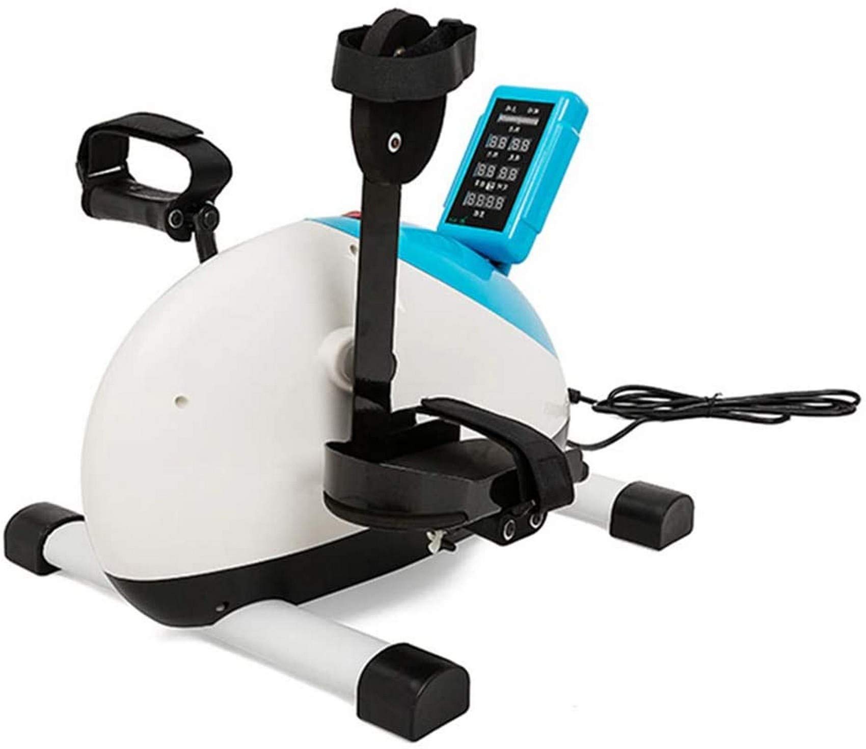 DYTWXG Macchina per Riabilitazione elettrica, Mini Cyclette Portatile per Il Fitness, pedaliera motorizzata per Gambe e Braccia per Anziani, pedaliera per Bici da scrivania