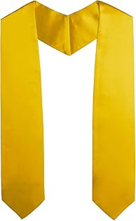 OSBO GradSeason Unisex Adult Plain Graduation Stole for Academic Commencements, 60'' long