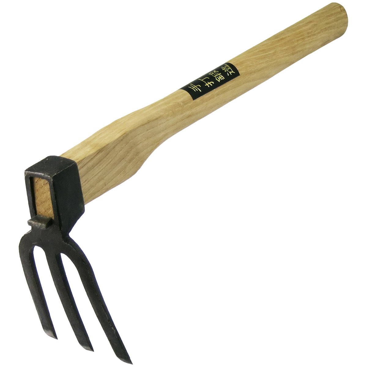 Amazon | 手打鍛造 片手鍬 三本 390mm柄 70mm 13341 | くわ