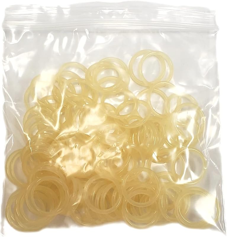 3Skull CO2 Orings/HPA Tank Replacement Urethane O-Rings for Paintball High Pressure Air Tanks, Clear - Pack of 100
