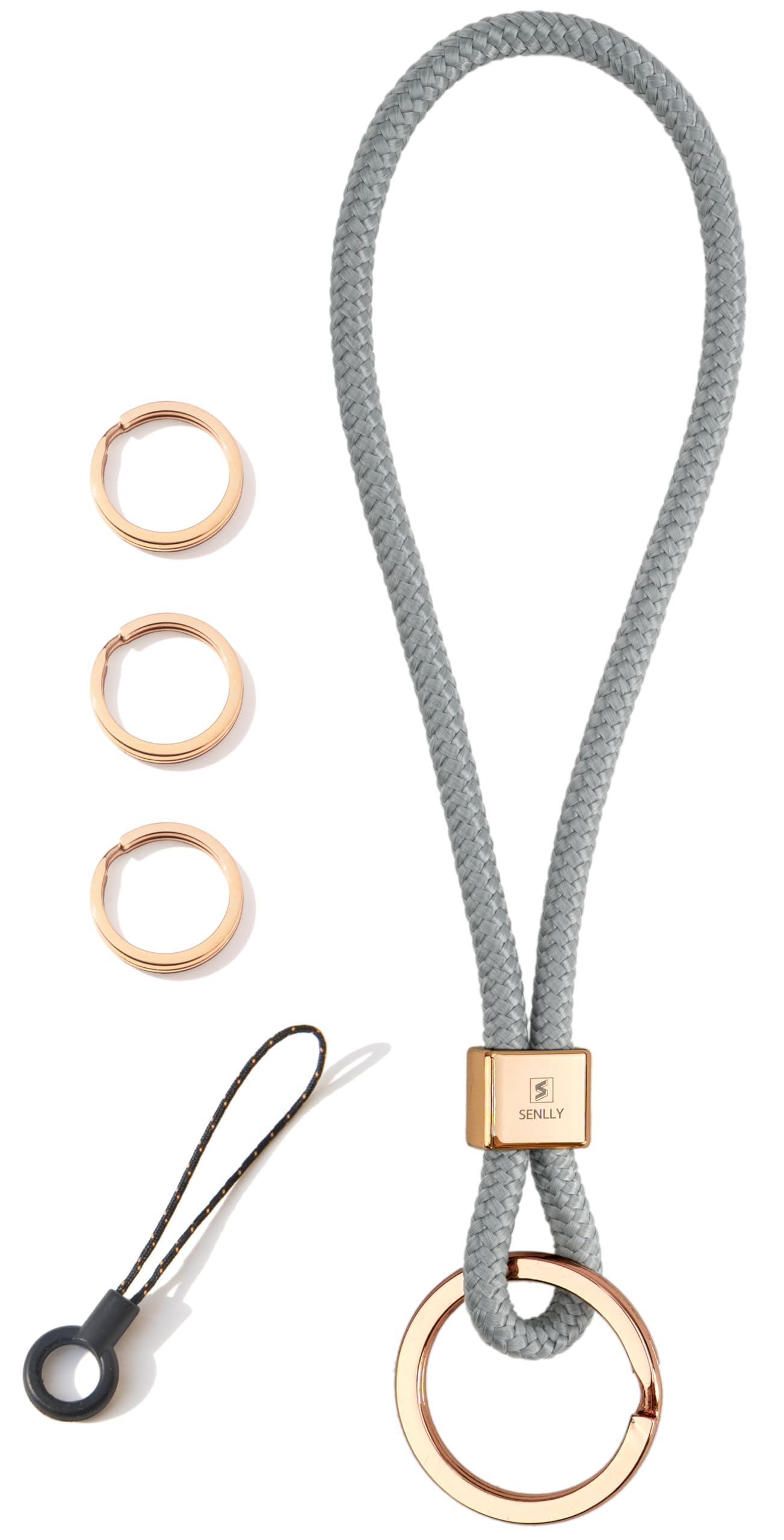 SENLLY Wristlet Lanyard Strap for Keys, Original Minimalist Design Wrist Keychain Holder