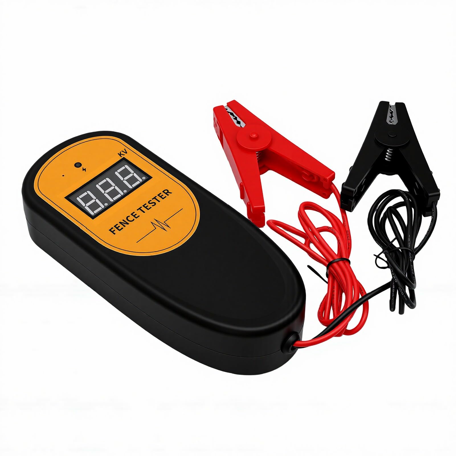 Generic Tester per Recinzione Elettrica Ad Alta Tensione Portatile con Protezione del Circuito e Clip Ergonomiche per Recinzioni Equestri 500 V-13 KV