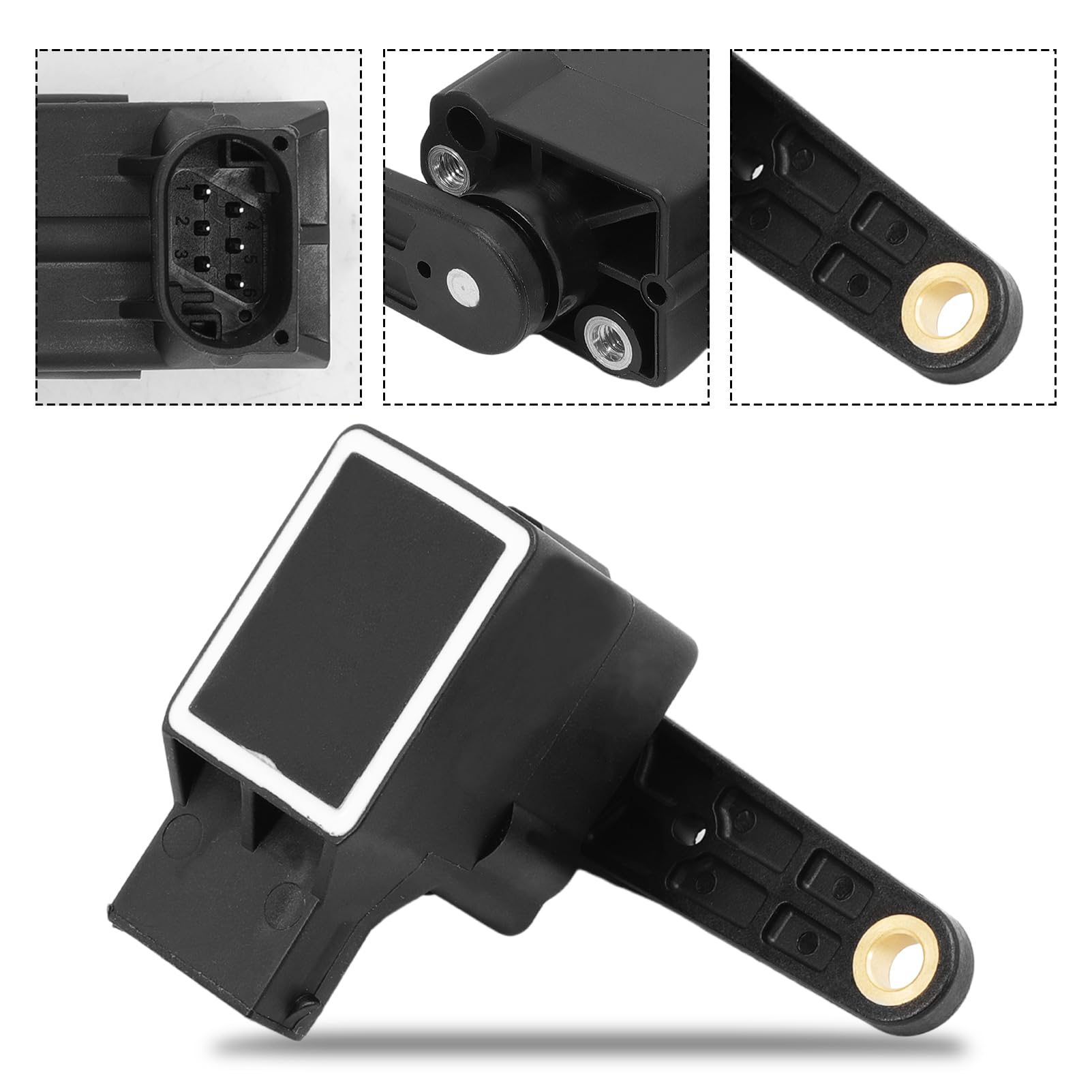 2x Niveausensor Luftfederung für BMW E46 5er E39 E60 E61 E38 E65 E66 E67 X3 E83 X5 E53 E46 M5 E60 E61 E85 E86 E89 1994-2018 Niveau Sensor Höhensensor Vorne Hinten zur Leuchtweitenregulierun
