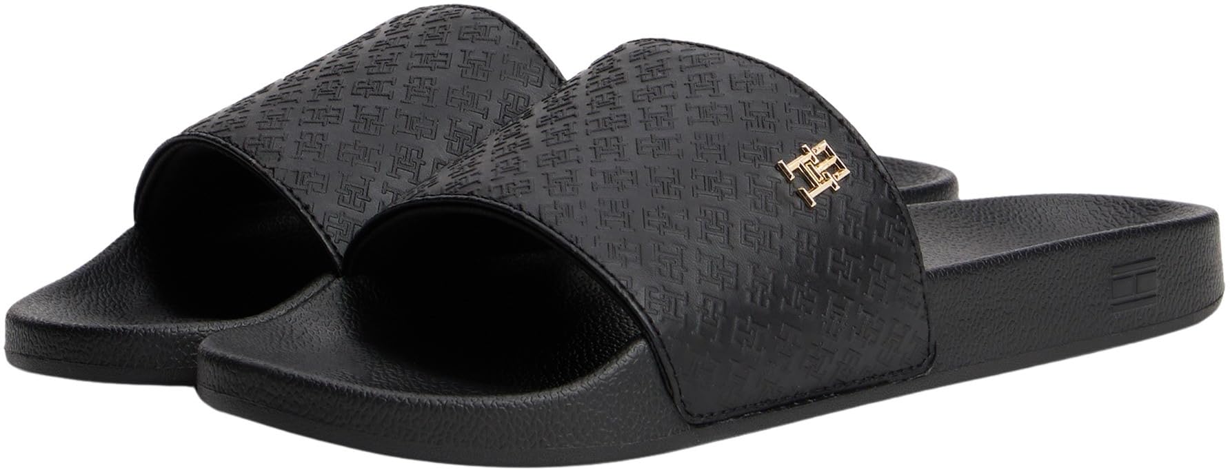 Tommy Hilfiger Damen Badeschuhe Pool Slide mit Monogramm-Muster