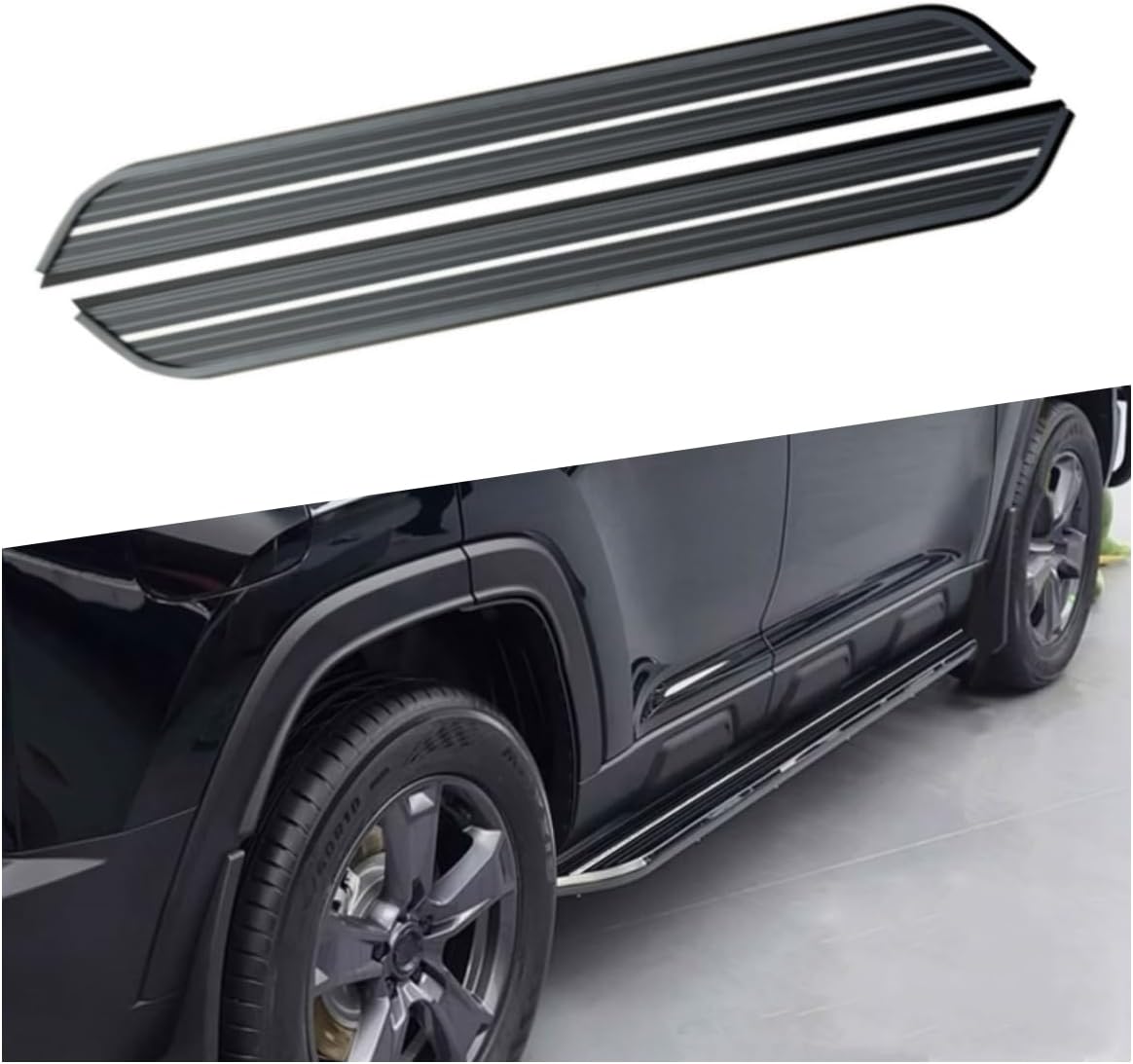 Aluminium Running Boards Side Step Pedal Fixed Foot Step Pedal Rail Board Stair Fits for KIA SELTOS 2019-2023