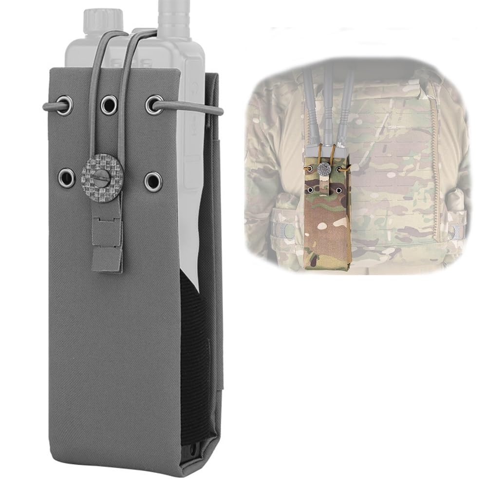 Tactical Radio Pouch, Universal Radio Case, Duty Belt Accessories, Walkie Talkie Storage Bag, For Tactical Sports, Camping(WG)