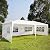 Outsunny 10' x 20' Gazebo Canopy Party Tent w/ 4 Removable Window Side Walls - White