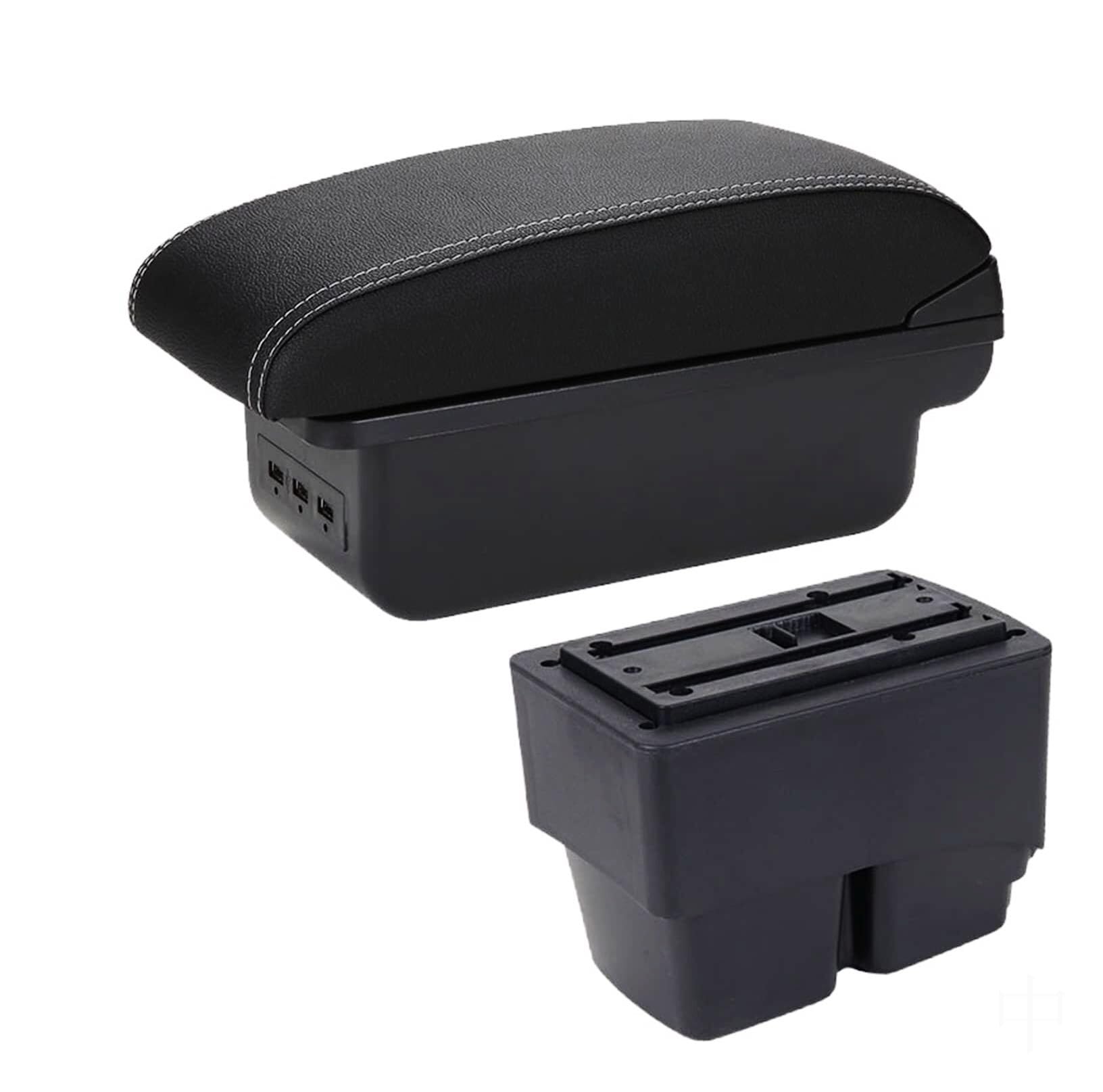 GTDTKGANAK Storage Box For For Fiesta MK7 2009-2017 Center Console Armrest Storage For Box(B3 3usb)