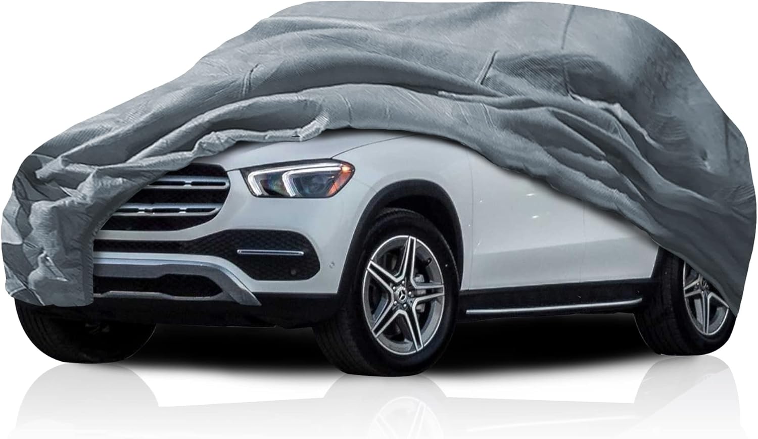 5 Layer Car Cover for Mercedes-Benz EQB 300 350 4MATIC 2023-2026 SUV 4-Door, Semi Custom Fit Full Coverage Pollution, Dust, Sun, Snow, Rain, Hail All Weather Protection, Breathable