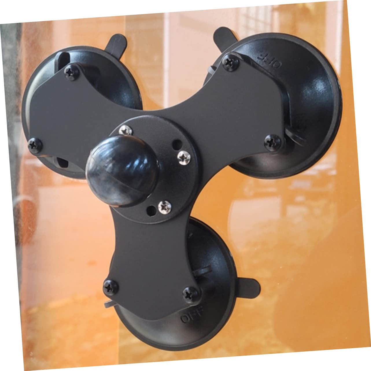 SHINEOFI Soporte de Ventosa Triple Ajustable para Parabrisas Base de Ventosa y Duradera Compatible con Dispositivos Móviles y Navegadores