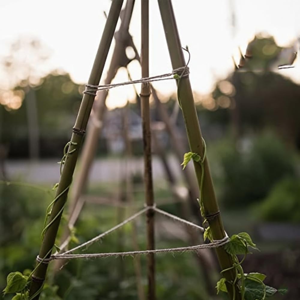 Suinga 500 Stück, Bambusstützen für Pflanzen 90 cm (6-8 mm) – Bambusstäbe, Stützen für Pflanzen, Gemüse, Tomaten, Bambusstäbe