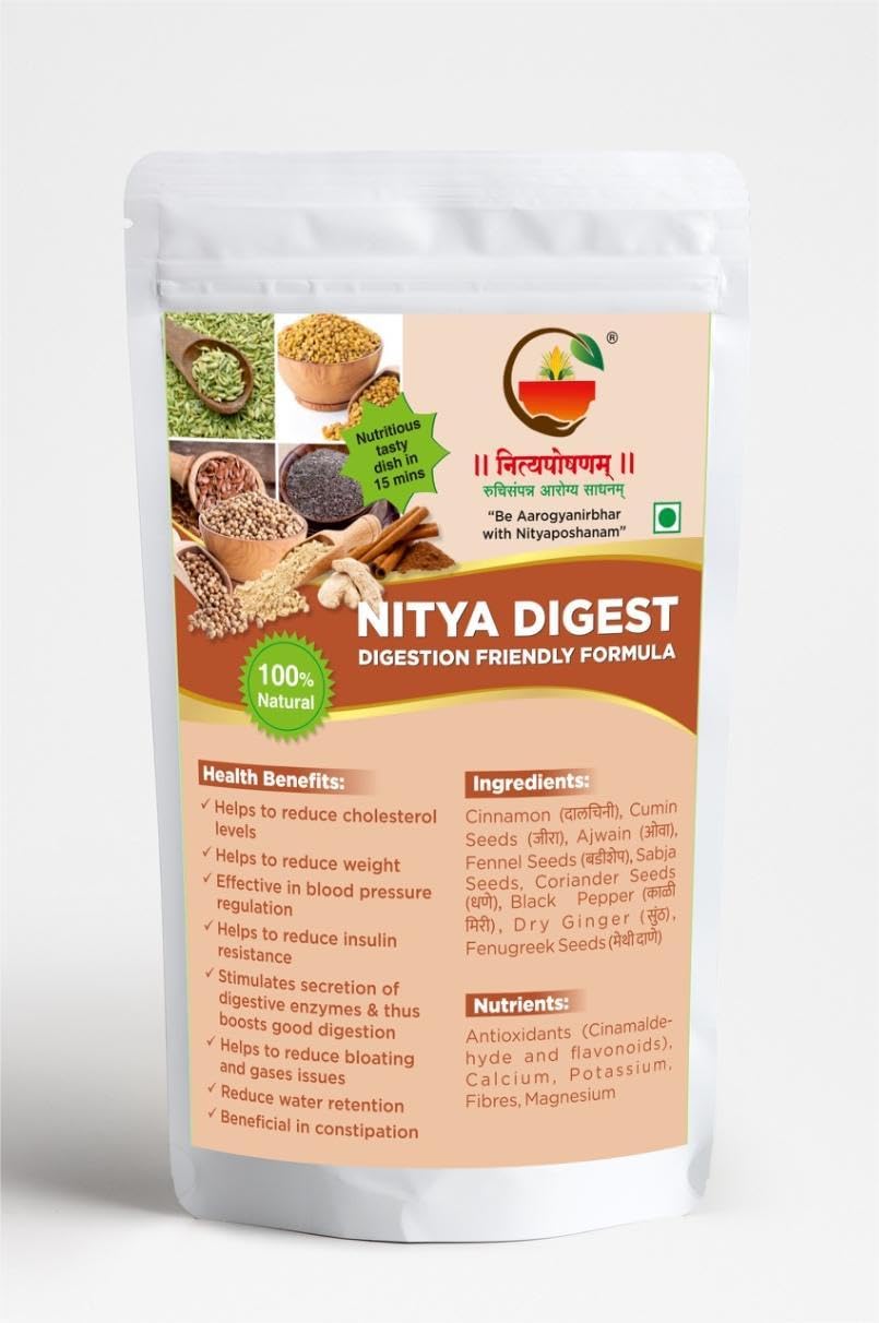 Nitya Digest Detox Water Premix | 200gm | Easy to Prepare | Supports Gut Health & Metabolism | Helps Relieve Constipation, Acidity, Bloating & Gas |-image-9