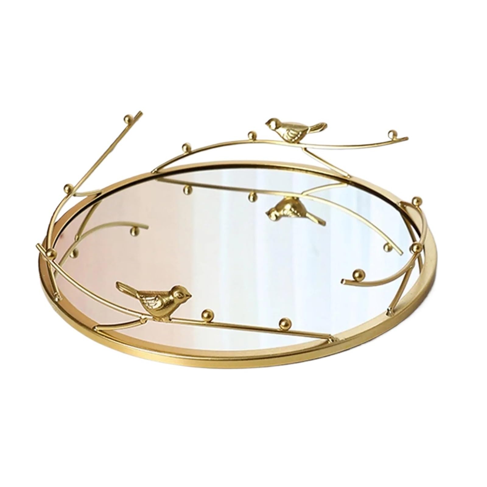 Decorative Mirror Tray Modern Vanity For Coffee Table Tabletop Cosmetic