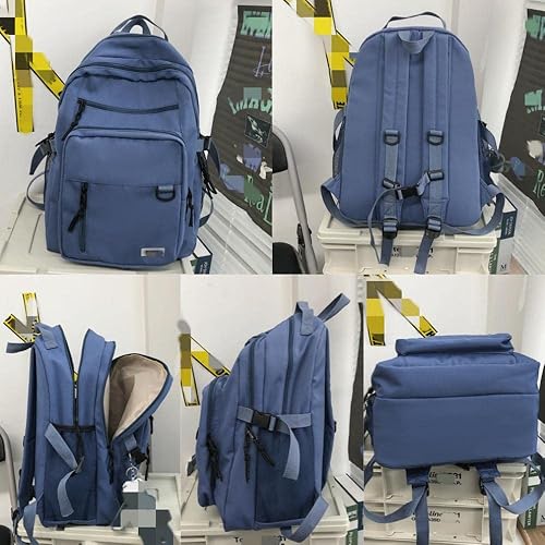 Miniatura 7 de Mochila estética para la escuela, mochila casual para niñas, bonita mochila de preparación, Blanco, Classic