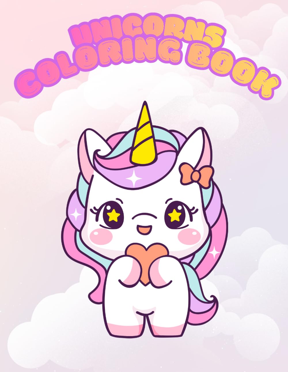 Kawaii Unicorns Coloring Book