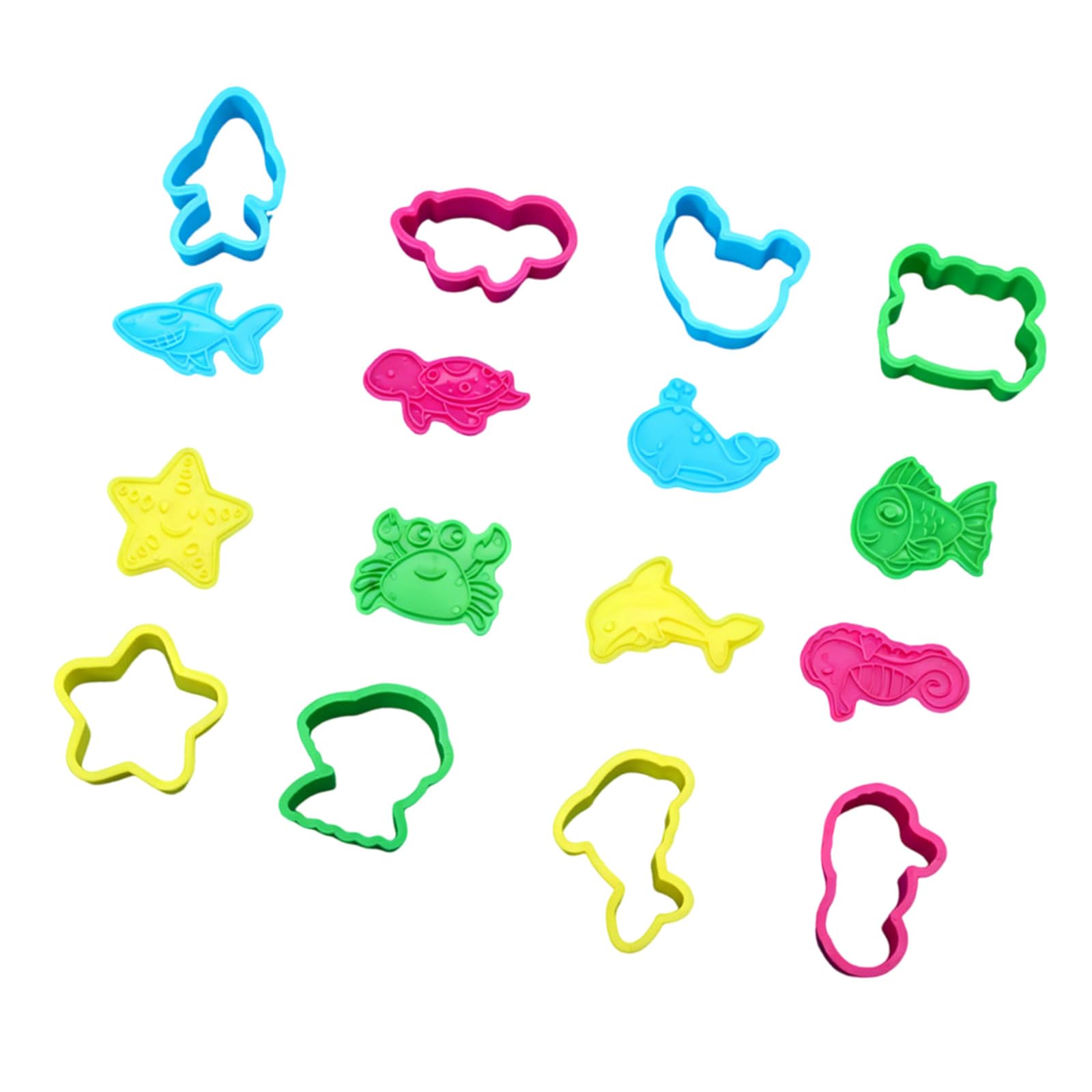 Ljmyy 16PCS Marine Creature Shapes For Creative Baking And Clay Activities
