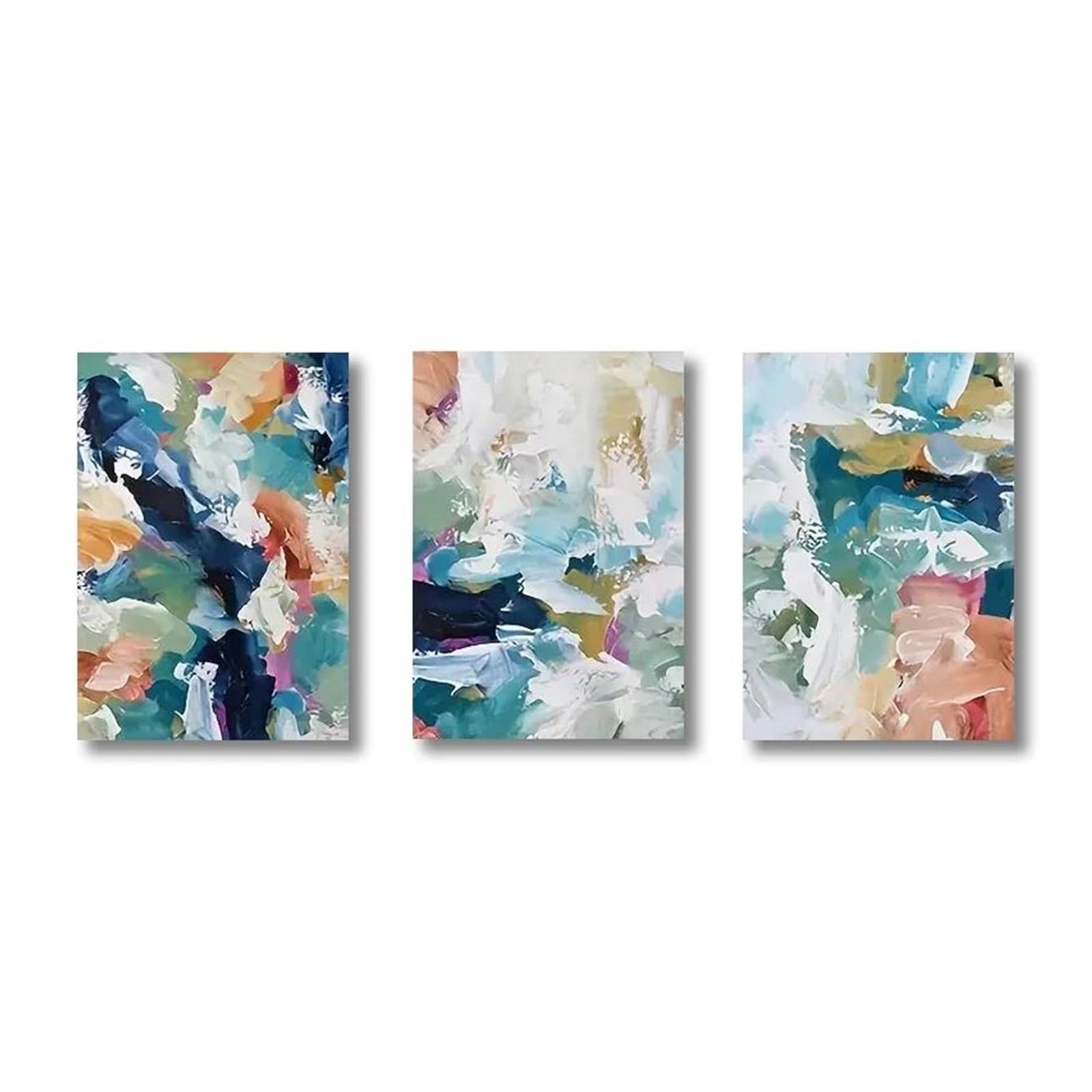 Cuadro sobre lienzo para sala de estar y cartel impreso abstracto multicolor marca XENITE.