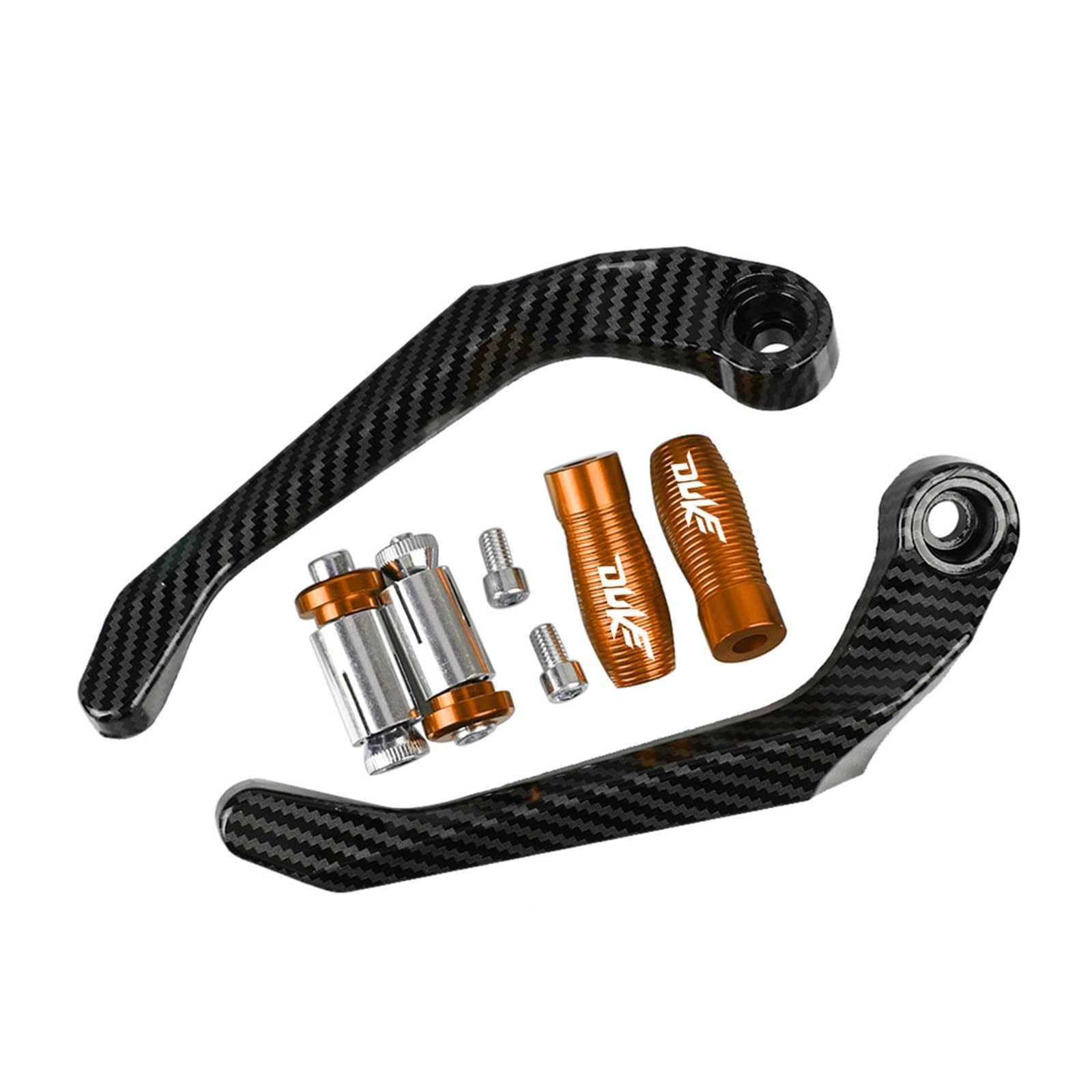 PuLaif Handschutz Für KTM Duke 125-1290 - CNC Aluminium Lenkerschutz In Orange