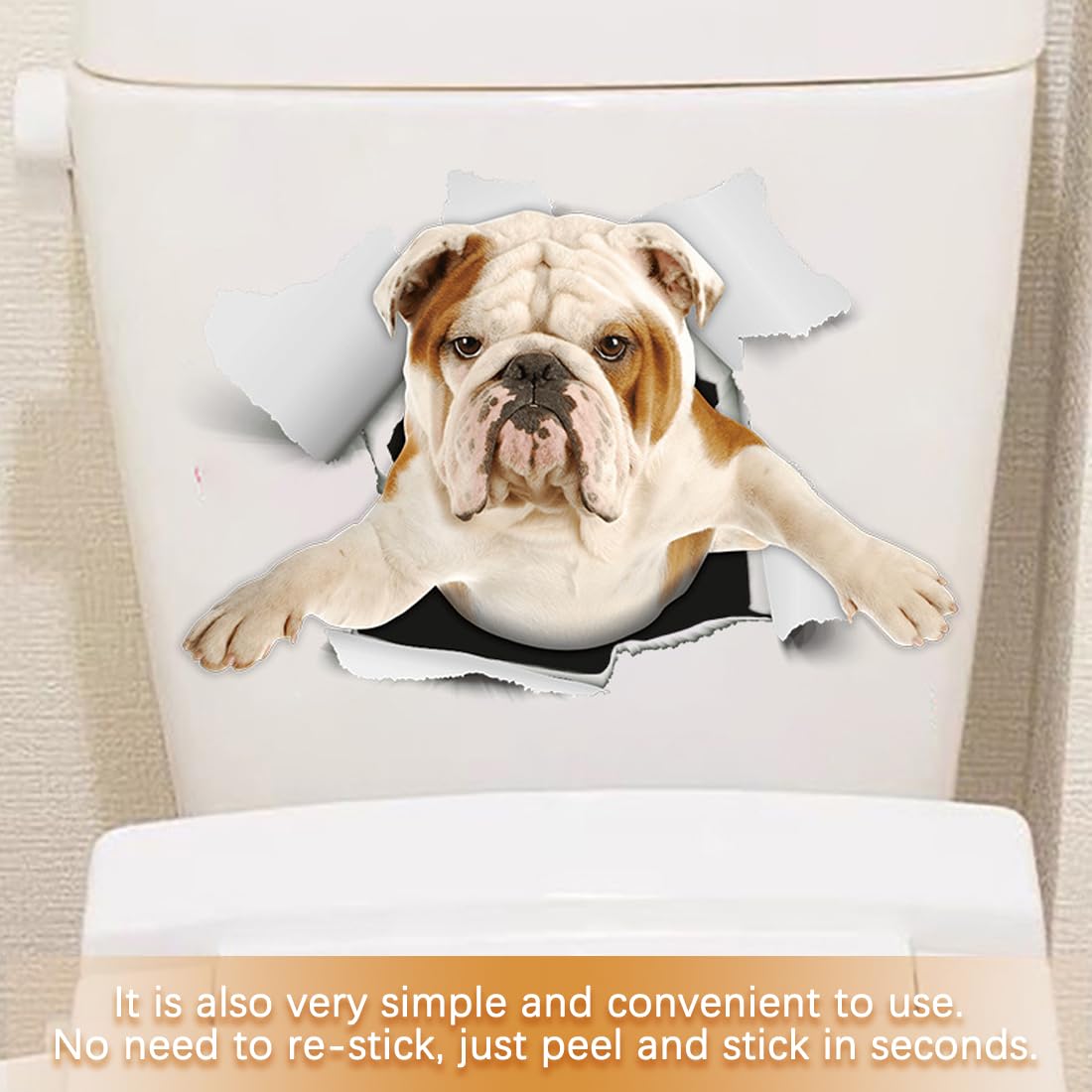 Adesivi Da Parete Cane 3D - 10 Pezzi Rimovibili Per Decorare Casa, Frigorifero E Auto