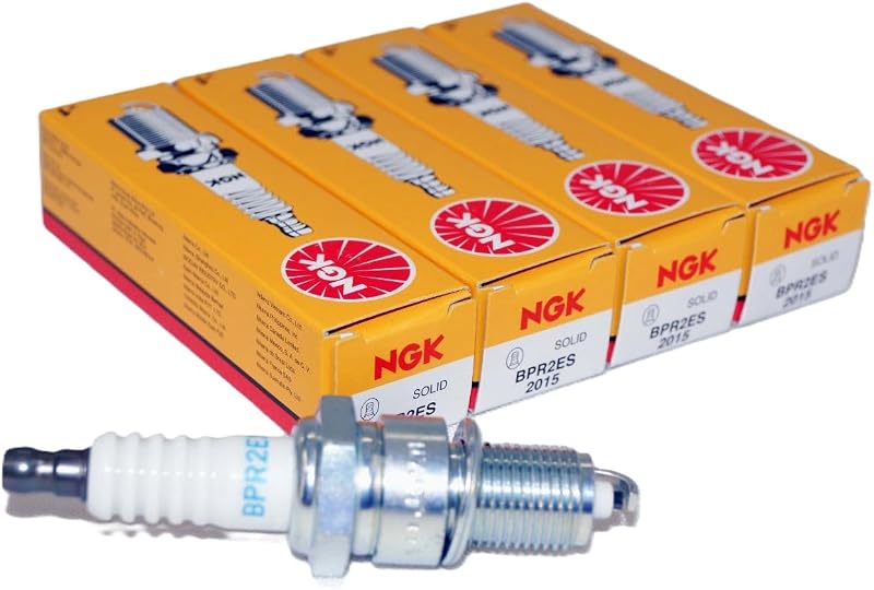 Vela de ignição NGK BPR2ES com núcleo de cobre – Kit com 4 unidades
