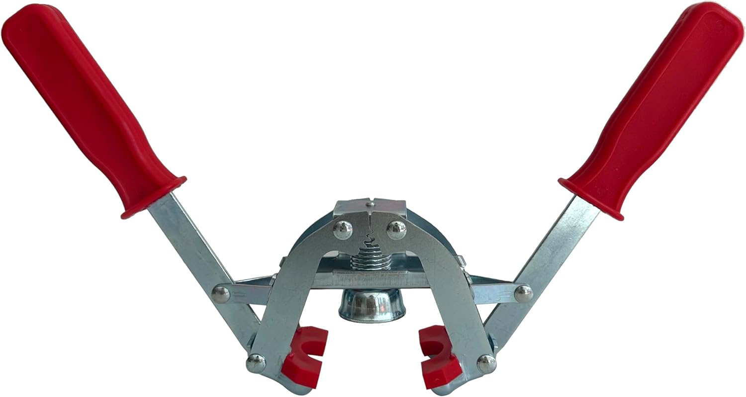 Manual Beer Bottle Capper and caps kit with 150pcs 26 mm crown Beer Bottle Caps, Beer Corking Machine for Home Brewing (Metal, Red) metal&plastic Red