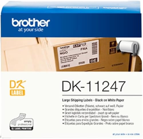 Miniatura 3 de Brother DK-11209 - Rollo de etiquetas, etiquetas de dirección pequeñas, negro sobre blanco, 800 etiquetas, 1.142 in (ancho) x 2.441 in (largo),