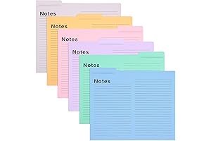 EOOUT 12 Pack Lined File Folders for School and Office