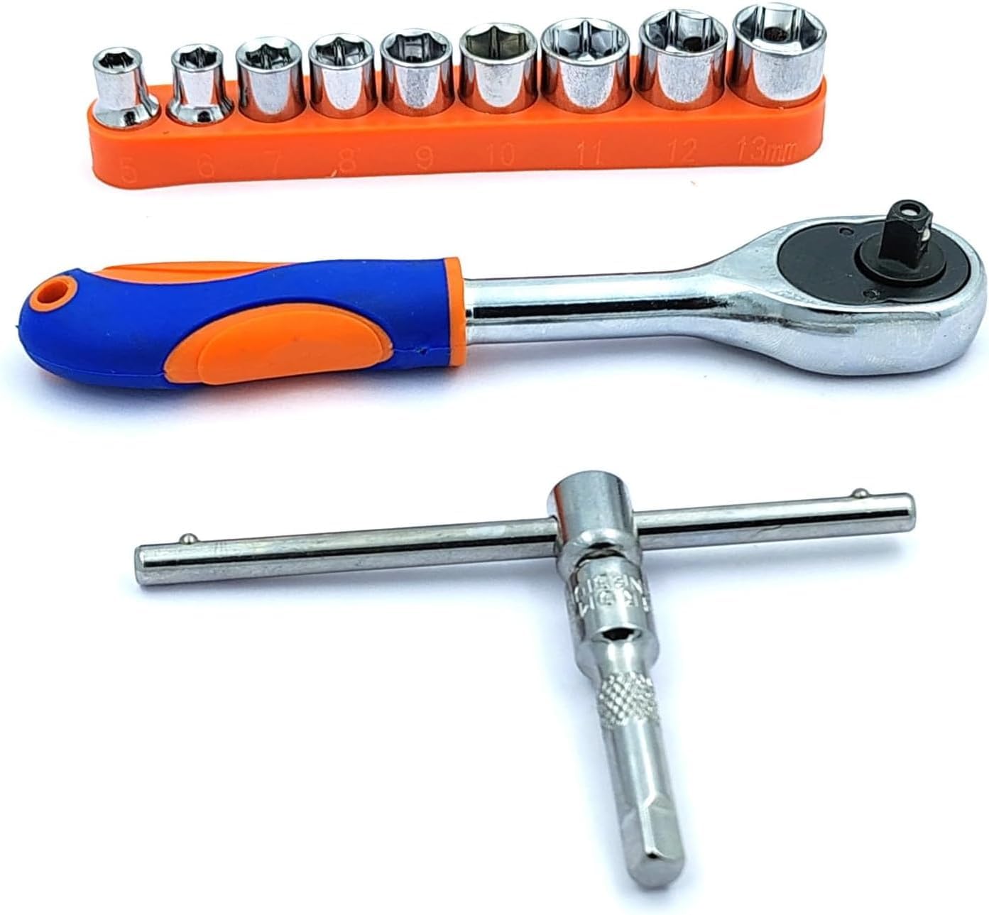 BUYOHLIC Extendable socket set with 9 Pcs Hex Drive Set hand tool