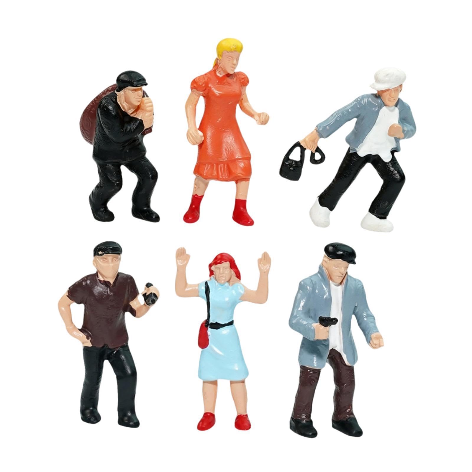 6 Pezzi Figure in 1:87, Piccole Figure per Diorami, Progetti di Costruzione,