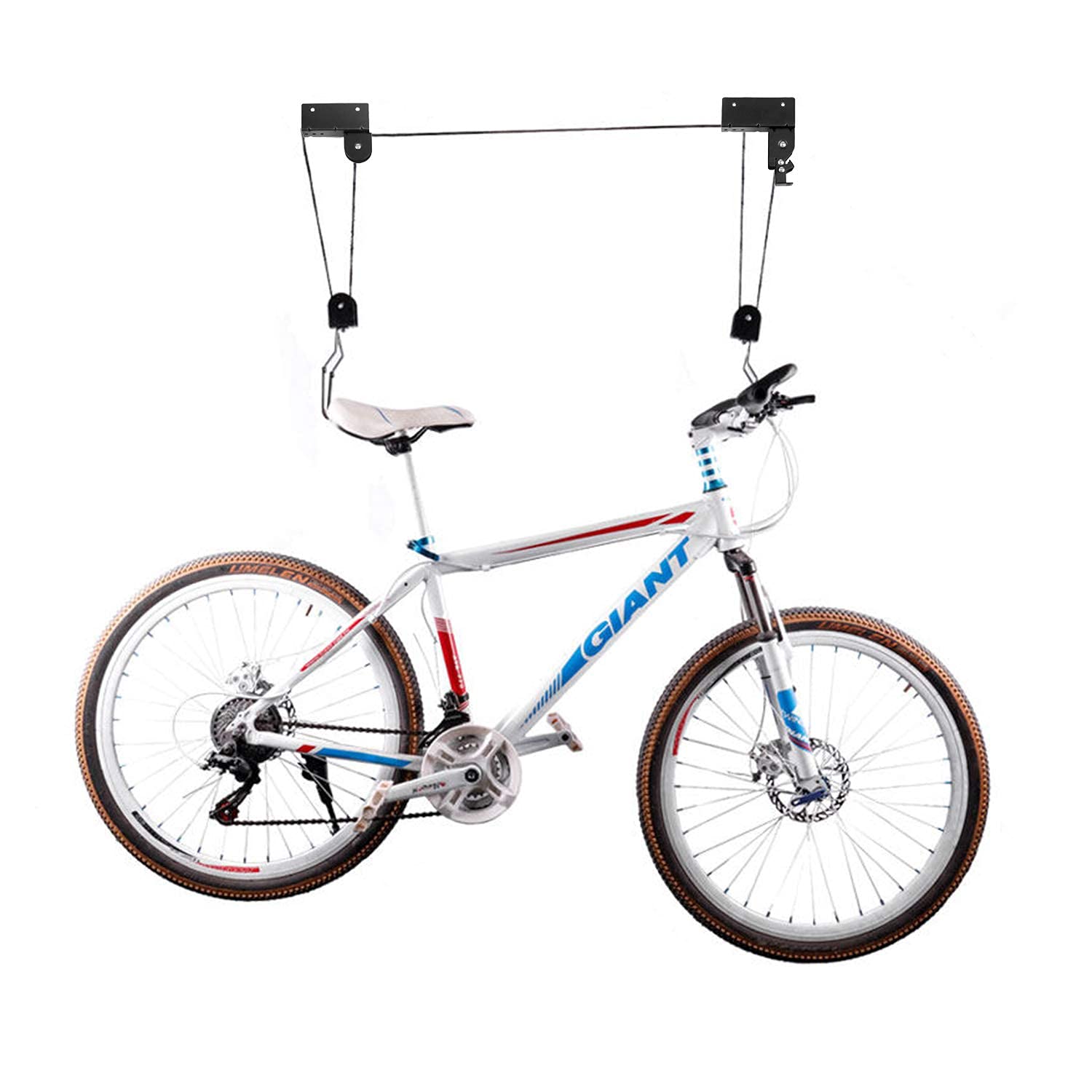 Support de plafond pour kayak - Système de poulie pour kayak - Capacité de 45,4 kg - Avec sangles