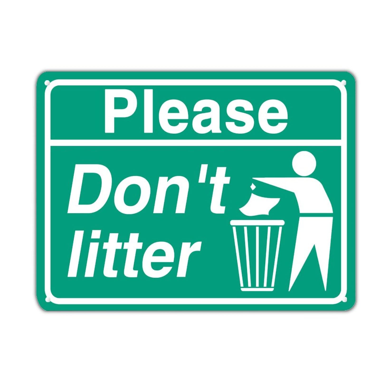 Panneau en étain pour parking et bureau message civique et décoration
