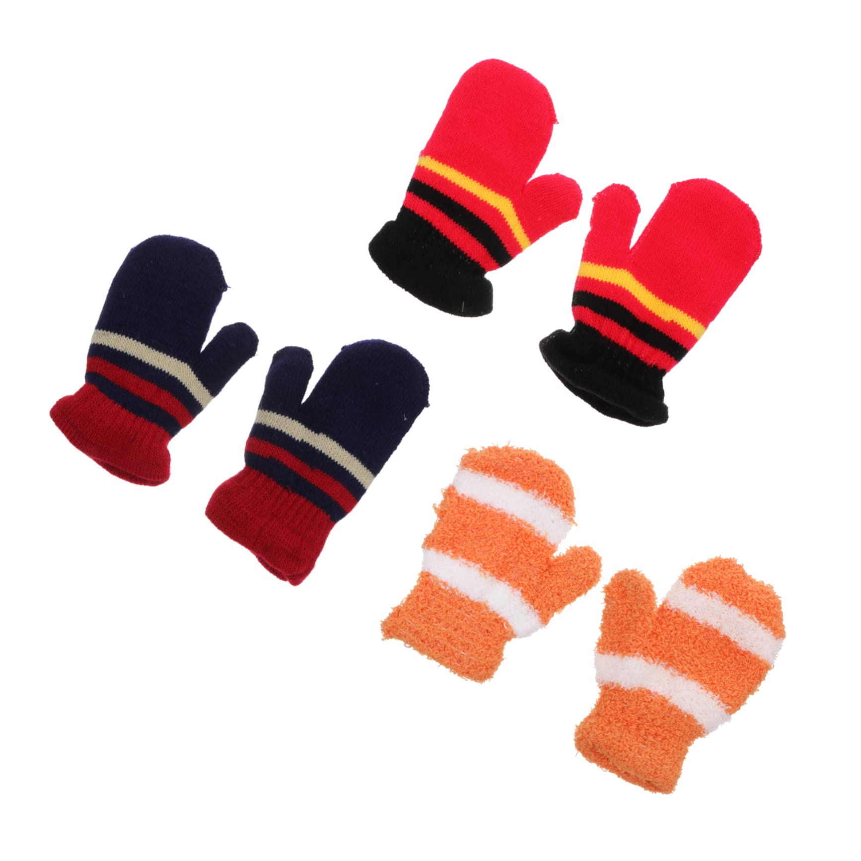 Holibanna Children Gloves Boys and Girls Gloves 3 Pairs Thicken for 1-7 Years Old
