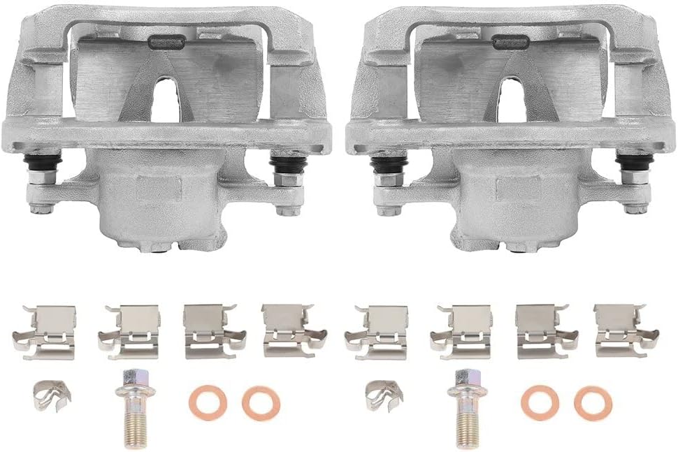 AUTOMUTO Front Left & Right 19B3194 19B3195 Disc Brake Calipers With Bracket For Pontiac 2009-2010 For Scion 2011-2016 For Toyota 2006-2020