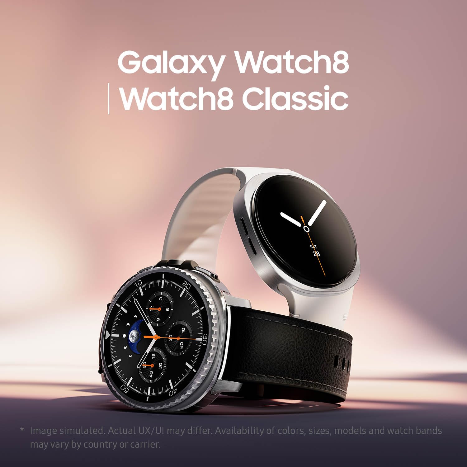 Samsung Orologio intelligente Galaxy Watch8 classico, 46 mm, bianco, Bluetooth (versione CAD e garanzia) - Assistente AI (Gemini), Allenamento del sonno, Monitoraggio fitness