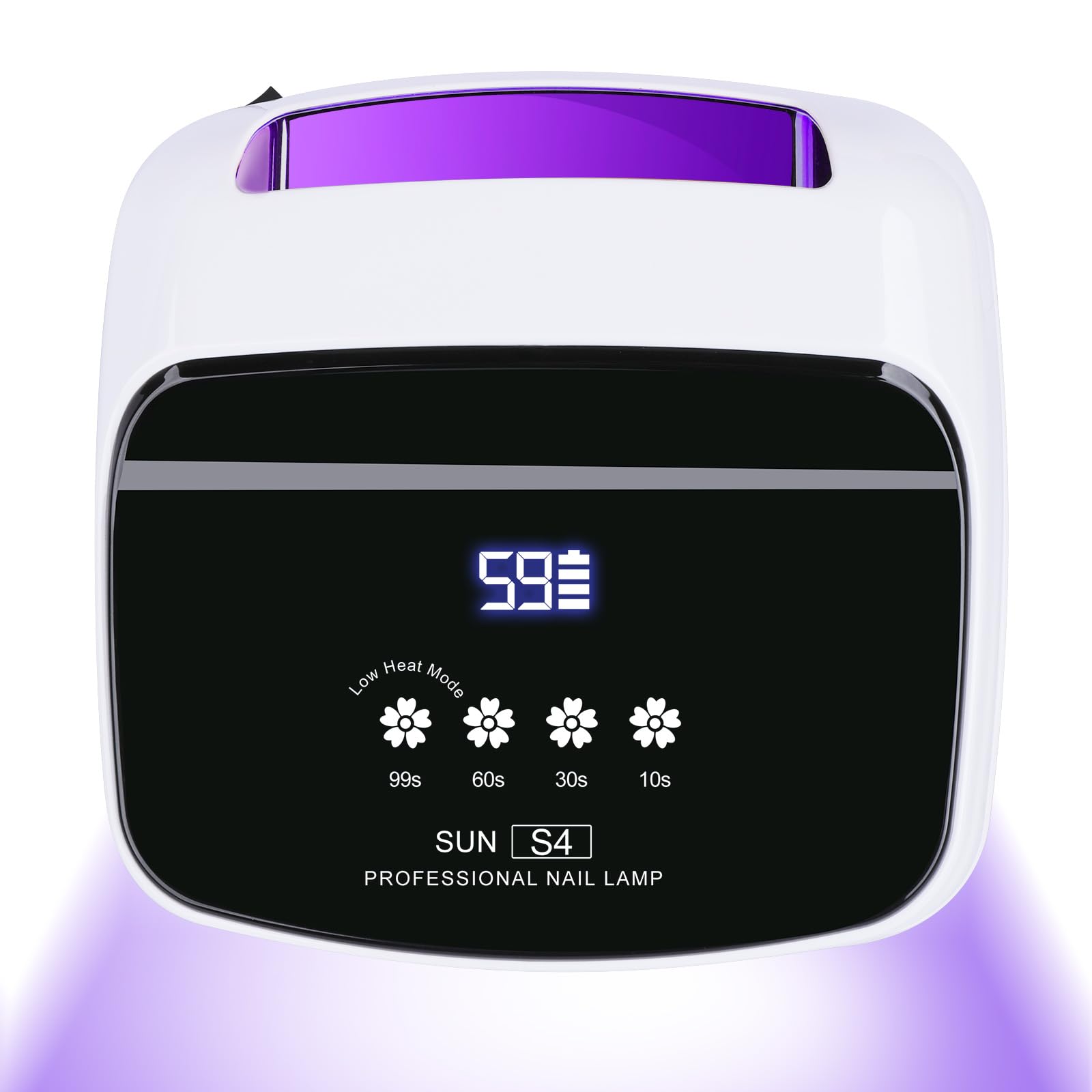 288W Cordless UV LED Nail Lamp with Auto Sensor and Timers
