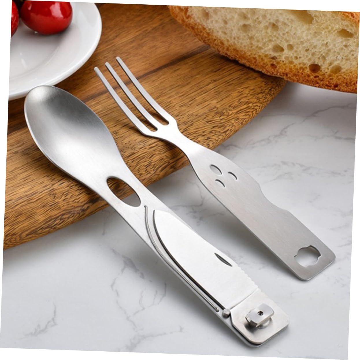 BESPORTBLE 3 Pezzi 3 1 Abito Cucchiaio Forchetta Coltello e Forchetta Viaggiare Knife