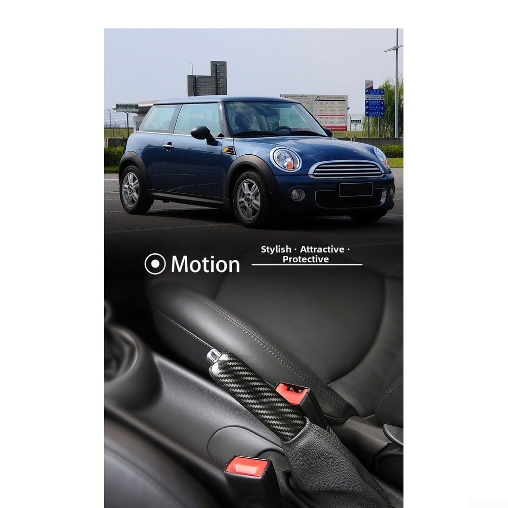 Real Carbon Hand Brake Grip for für mini Cooper 2001-2015 Real | High-gloss finish, real carbon texture, fits für r50 für r53 R56, composite material, sleek upgrade