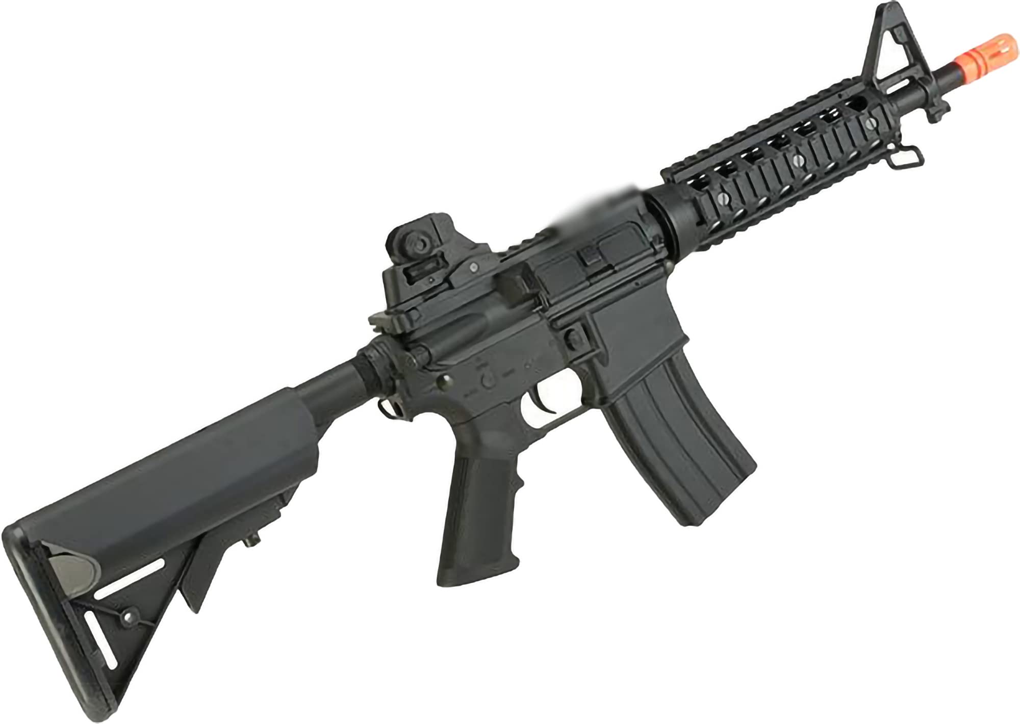 Evike Airsoft - Colt Licensed M4-Style M4 CQB-R AEG Airsoft Rifle w/Lipo Ready Gearbox (Model: 350 FPS)