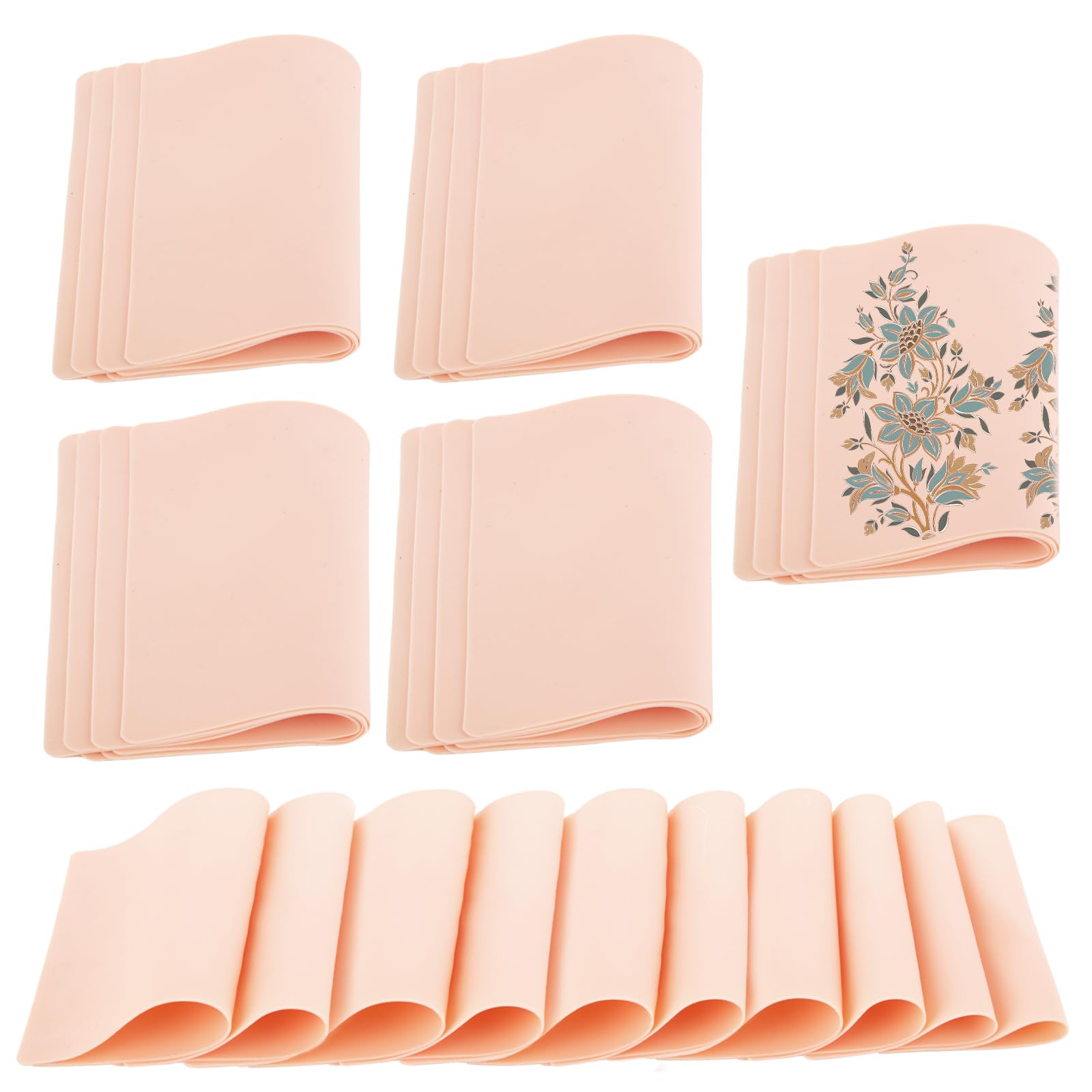 30Pcs Blank Tattoo Practice Skin, 8x6in Practice Skin Double Sides Fake Skin Tattoo Skin Practice Sheet for Beginners and Experienced Artists (0.04inch)