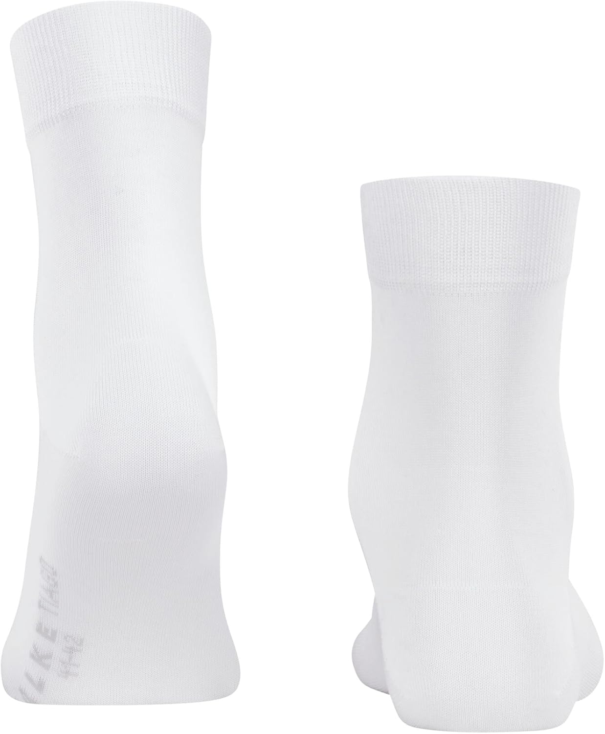 FALKE Men's Tiago Short Socks, Fil D'Ecosse Cotton, High Ankle, White (White 2000), 9.5-10.5, 1 Pair
