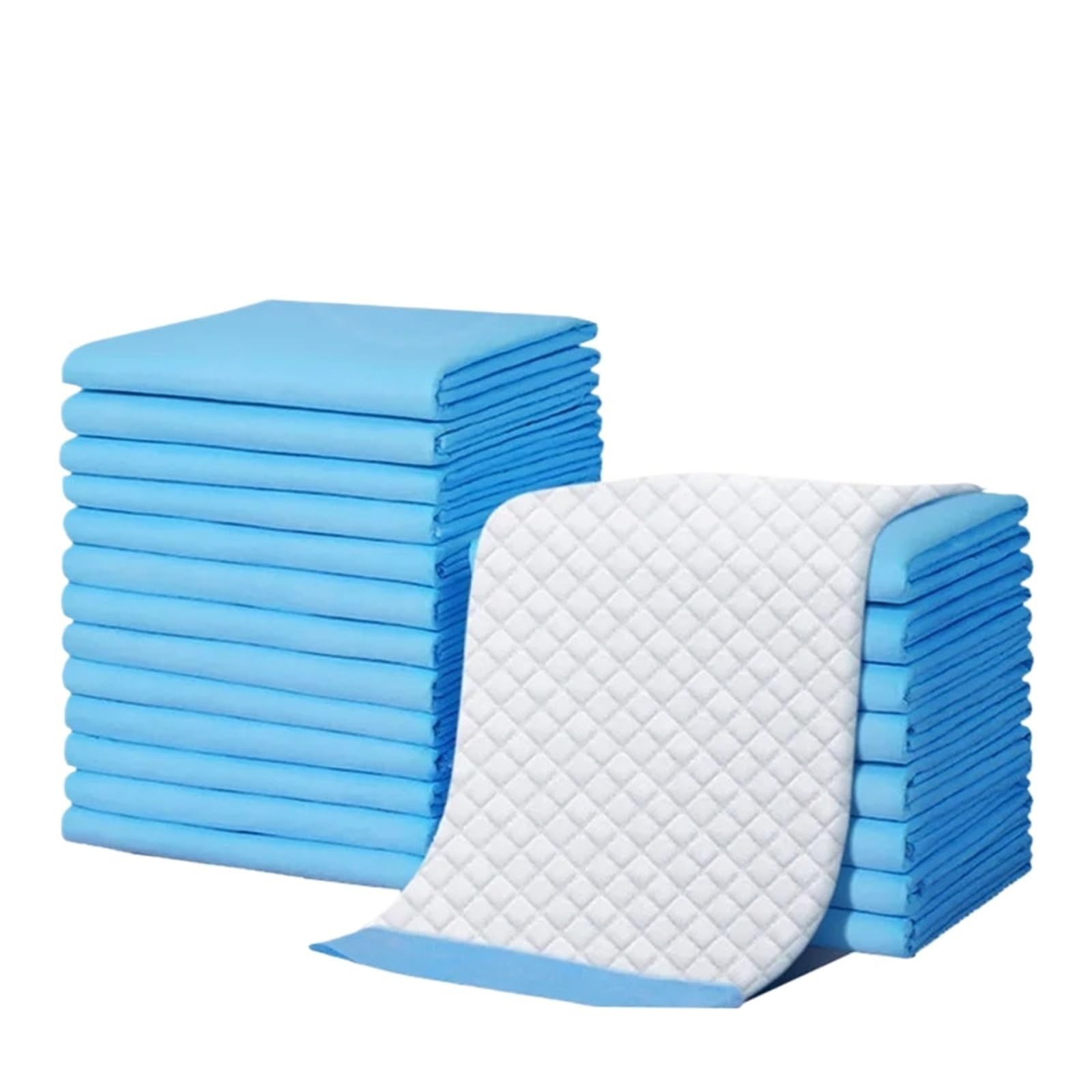 40pcs Super Absorbent Dog Disposable Diaper Thick Deodorant Puppy Pet Urine Diaper Pad Mat Cat Litter Toilet Products(40pcs Blue,XL-60x90cm)