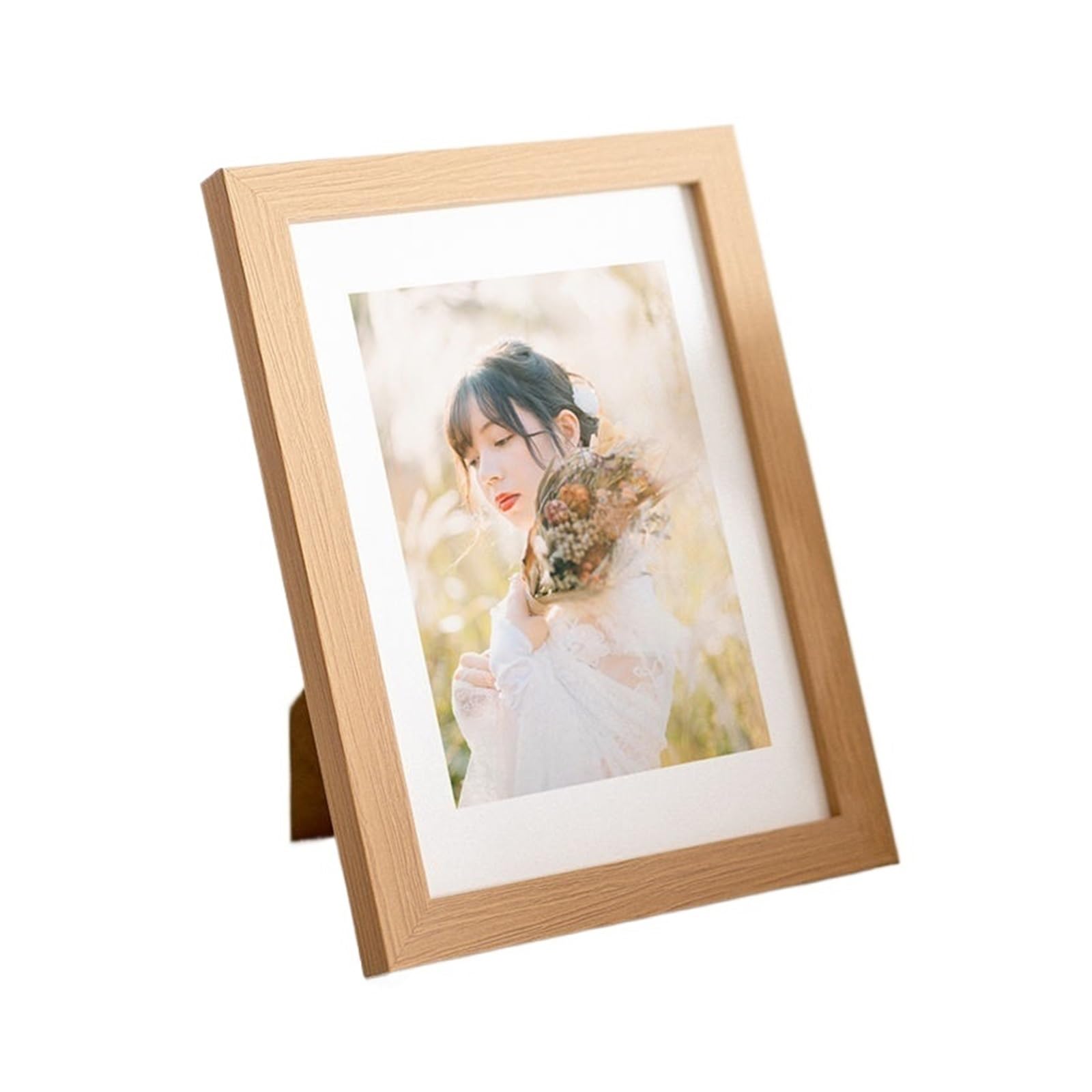 Picture Frames Wooden Picture Frame For Walls 10X15 15X20 20X25 A4 Vintage Photo Stand For Pictures Decor Commemorative(Wood Frame,20X25cm 10inch)