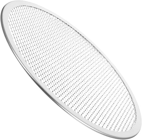 Miniatura 9 de KALLORY Pantalla para hornear pizza, pantalla redonda para hornear con agujeros, bandejas para hornear pizza para horno (16 pulgadas)