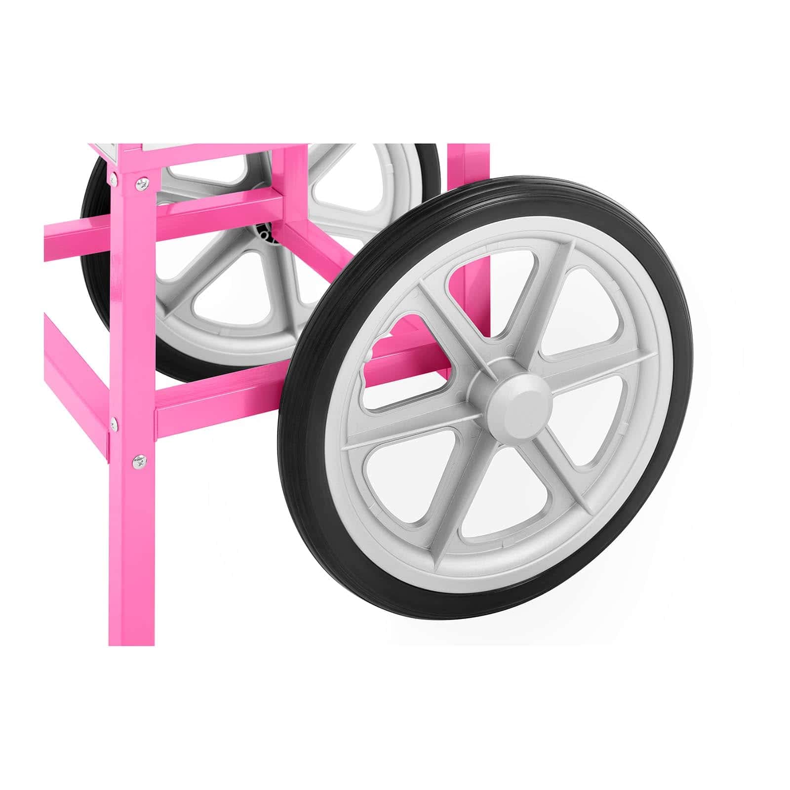 Royal Catering Machine à Barbe à Papa Professionnelle RCZC-1200-W (Puissance: 1 200 watts, Diamètre de la cuve : 52 cm, Avec chariot et cuillère à mesurer)