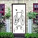 3D Sticker Porte Bicyclette Effect Vinyle Sticker de Porte Auto-Adhésif Papier Peint Wall Sticker Amovible Art Poster Domicile Murale Autocollant Decor(77cmx200cm)