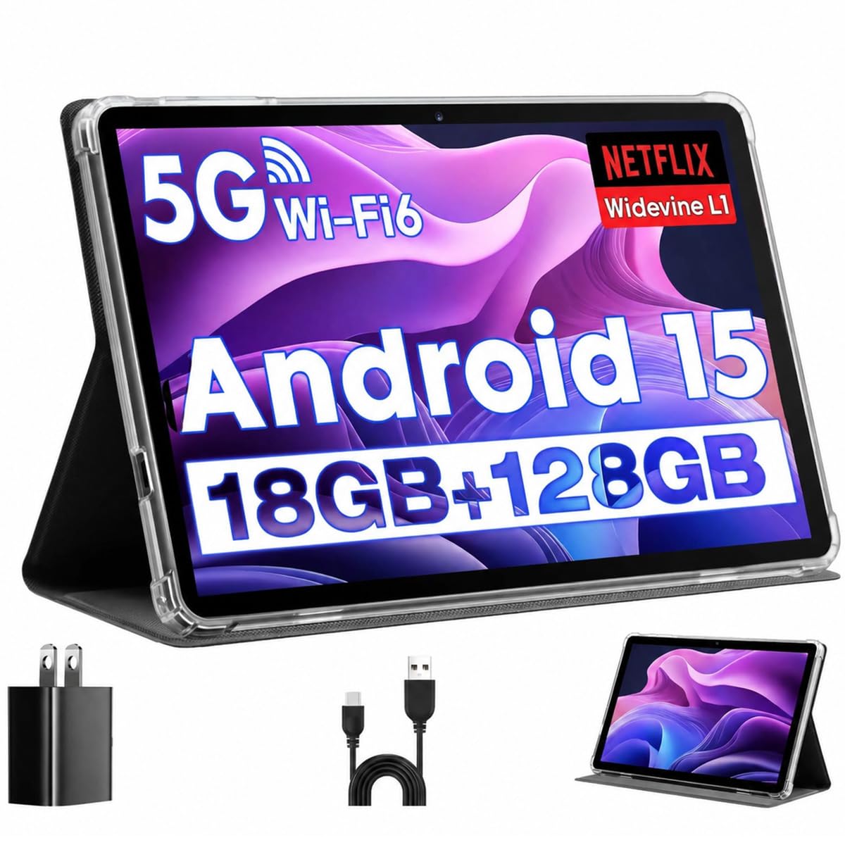 Tablette Android, Android 15 Tablet, Android Tablet 10 Inch, Octa
